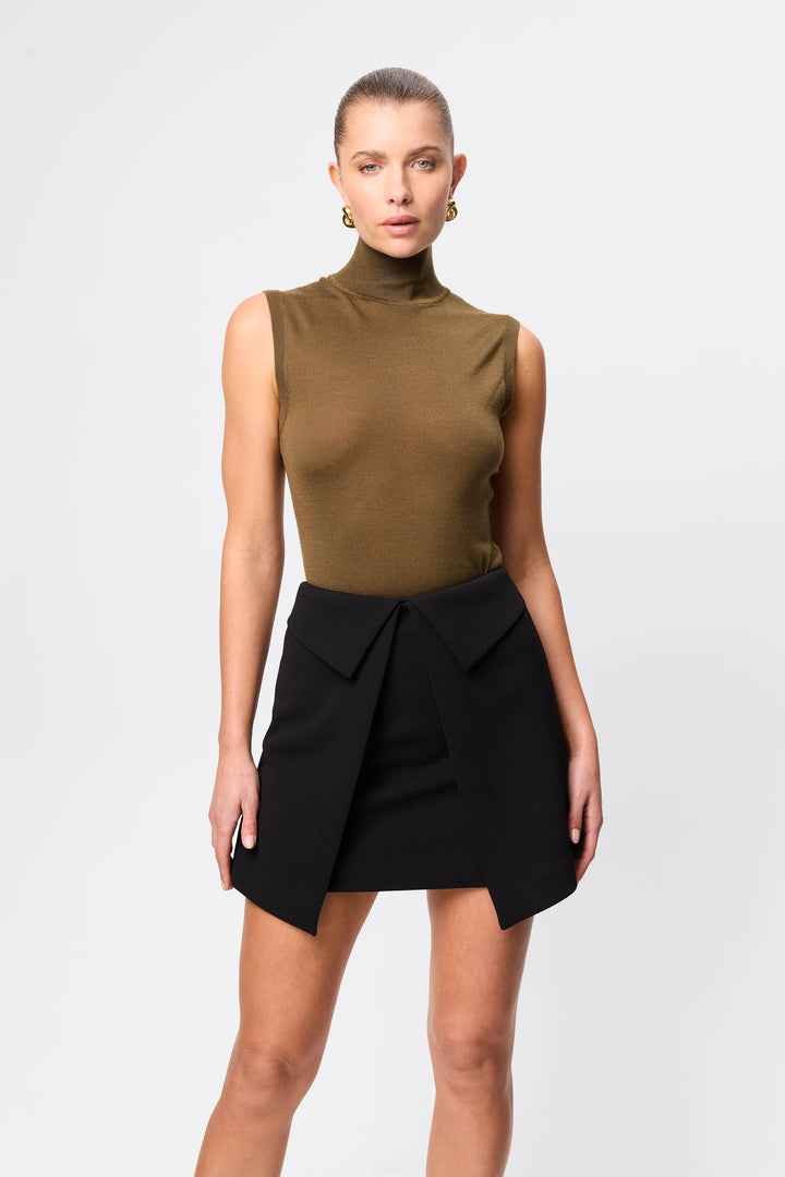Even Odds Mini Skirt - Black