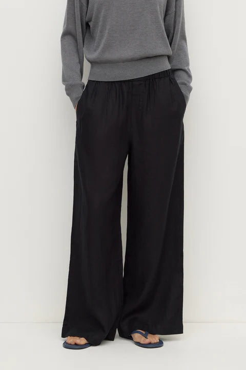 Everyday Linen Pant - Black