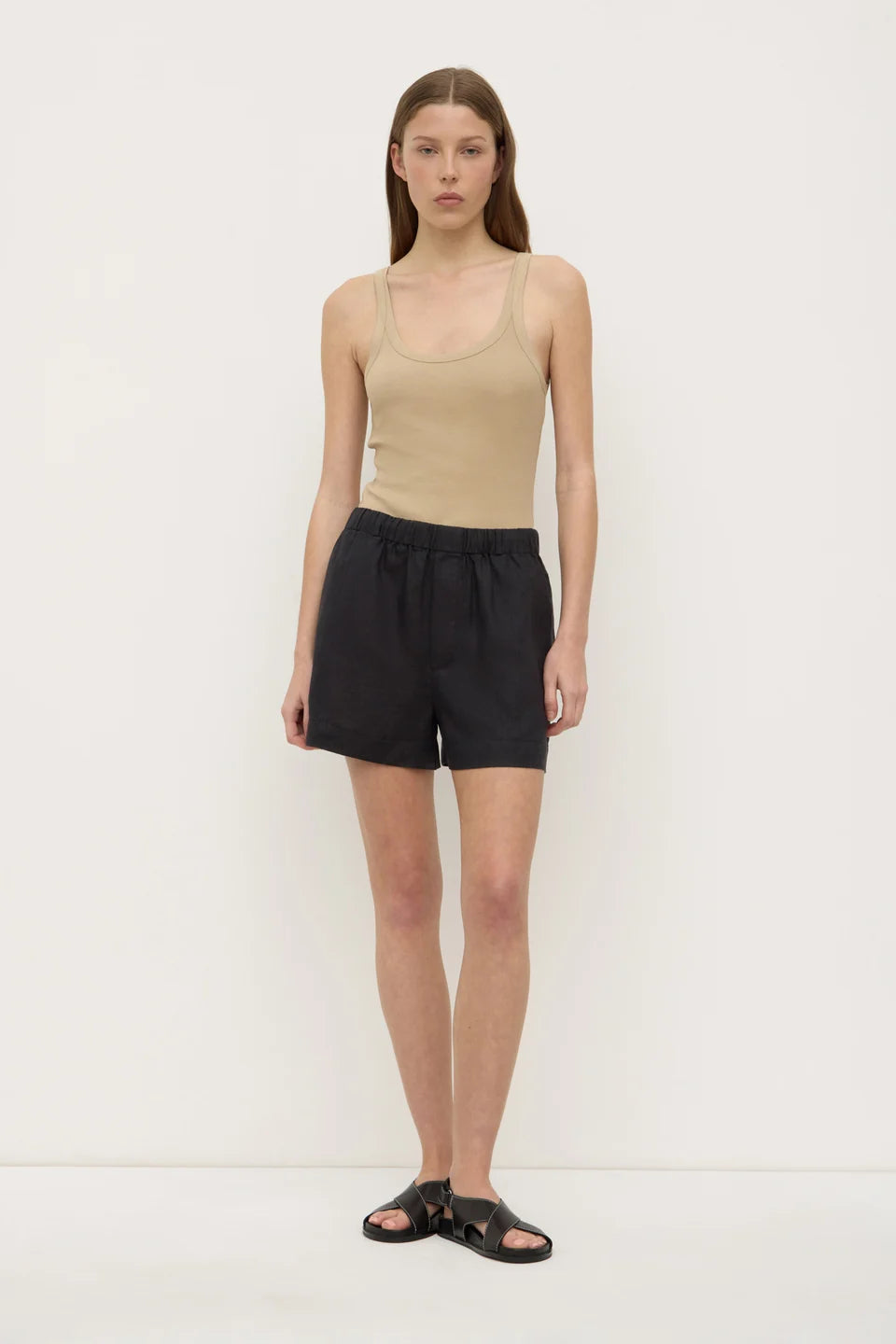 Everyday Linen Short - Black