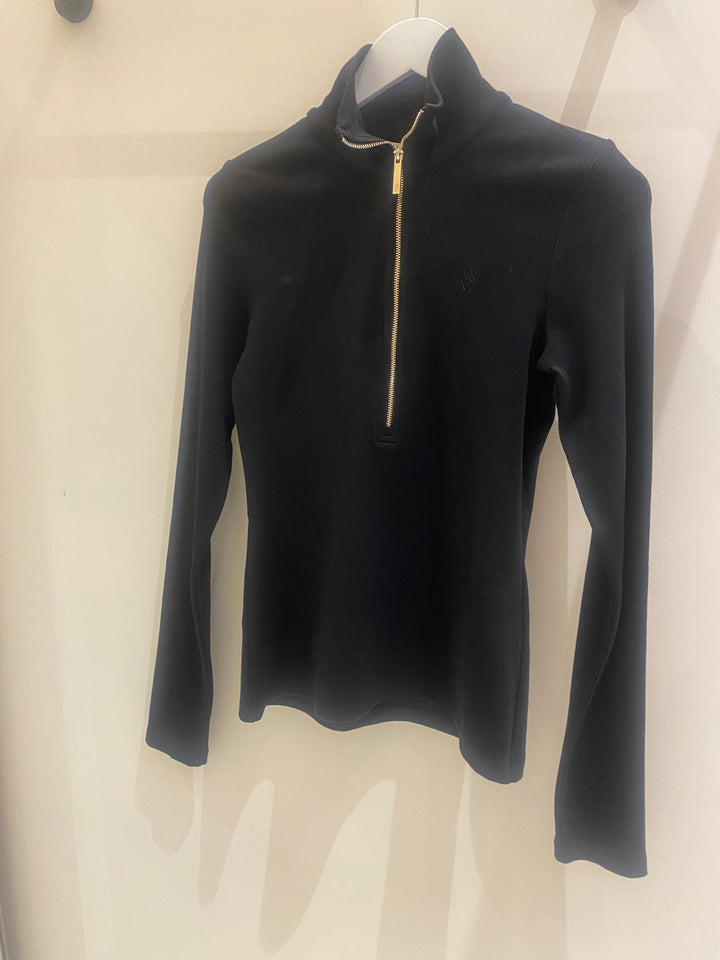 V&W Rib Turtleneck - Black