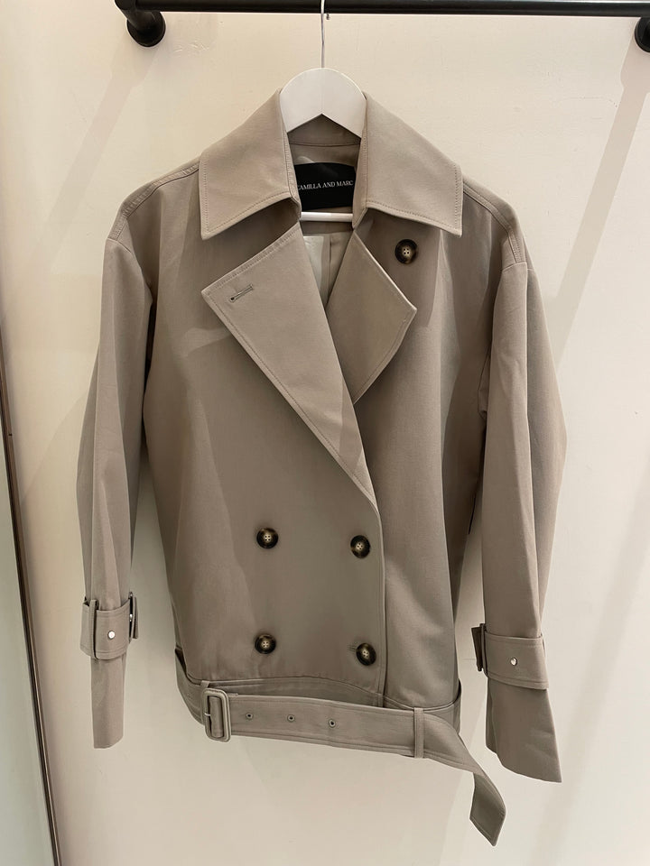 Neroli Short Trench - Sage