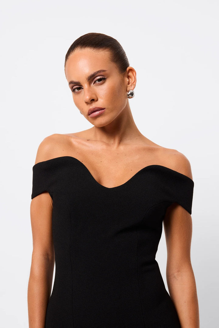 Modernist Maxi Dress - Black