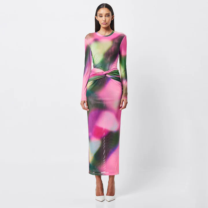 Blurred Midi Skirt
