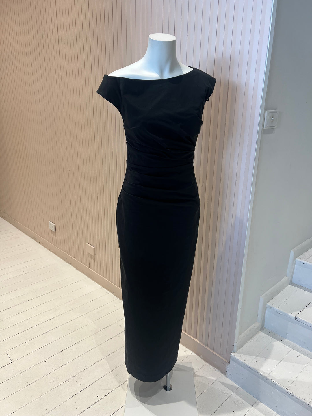 Campbell Off Shoulder Maxi Dress - Black