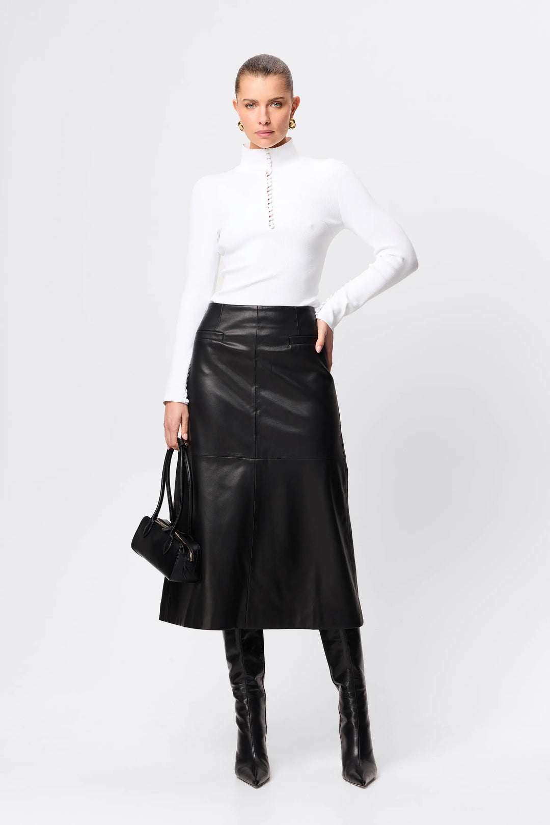 Fairfax Midi Skirt - Black