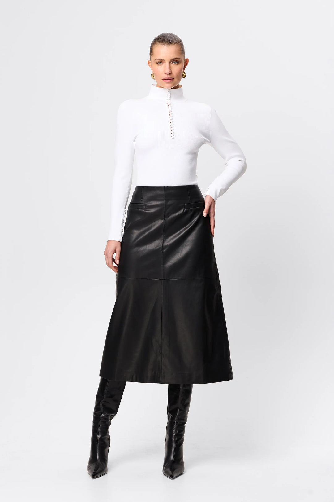 Fairfax Midi Skirt - Black