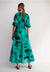 Azura Dress - Green Print