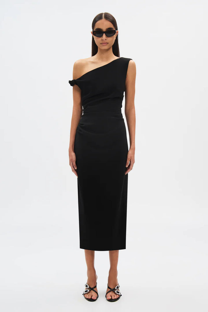 Gaia Midi Dress - Black