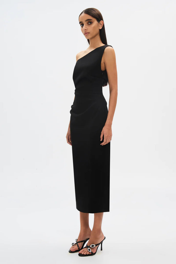 Gaia Midi Dress - Black