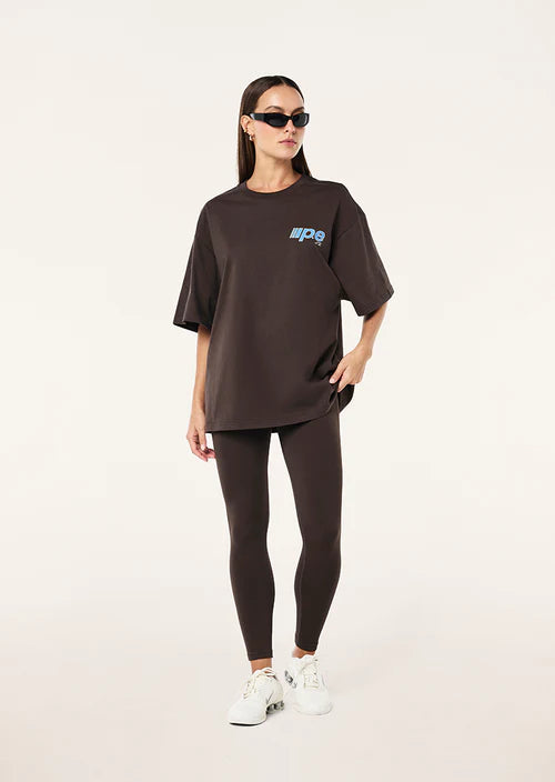 Glide Oversized Tee - Coffee