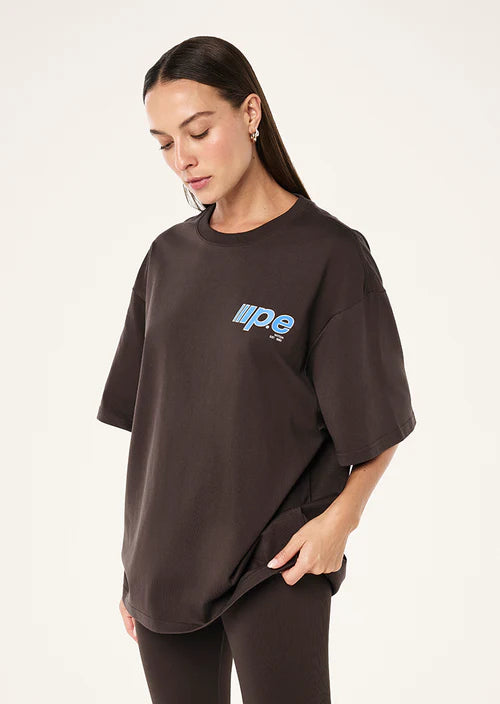 Glide Oversized Tee - Coffee