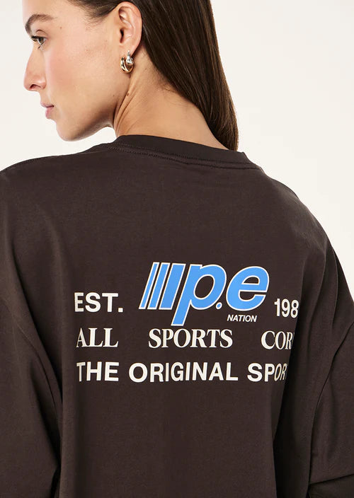 Glide Oversized Tee - Coffee