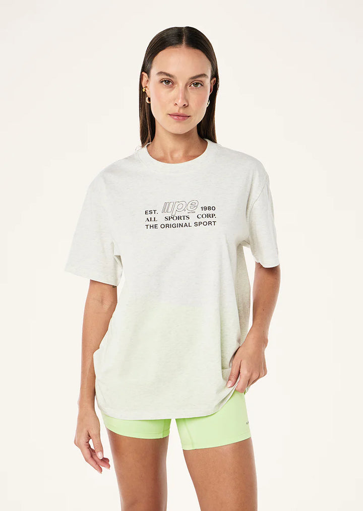 Glide Relaxed Tee - Snow Marle