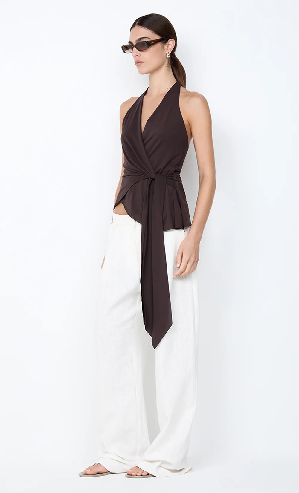 Vinnie Wide Leg Pant - White