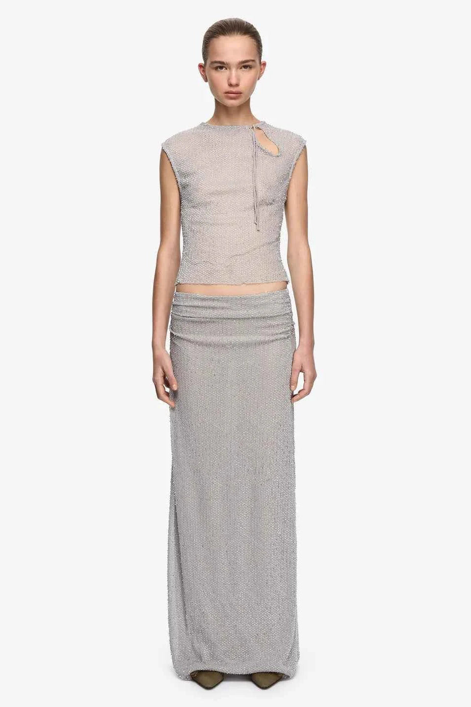 Emiko Skirt - Silver
