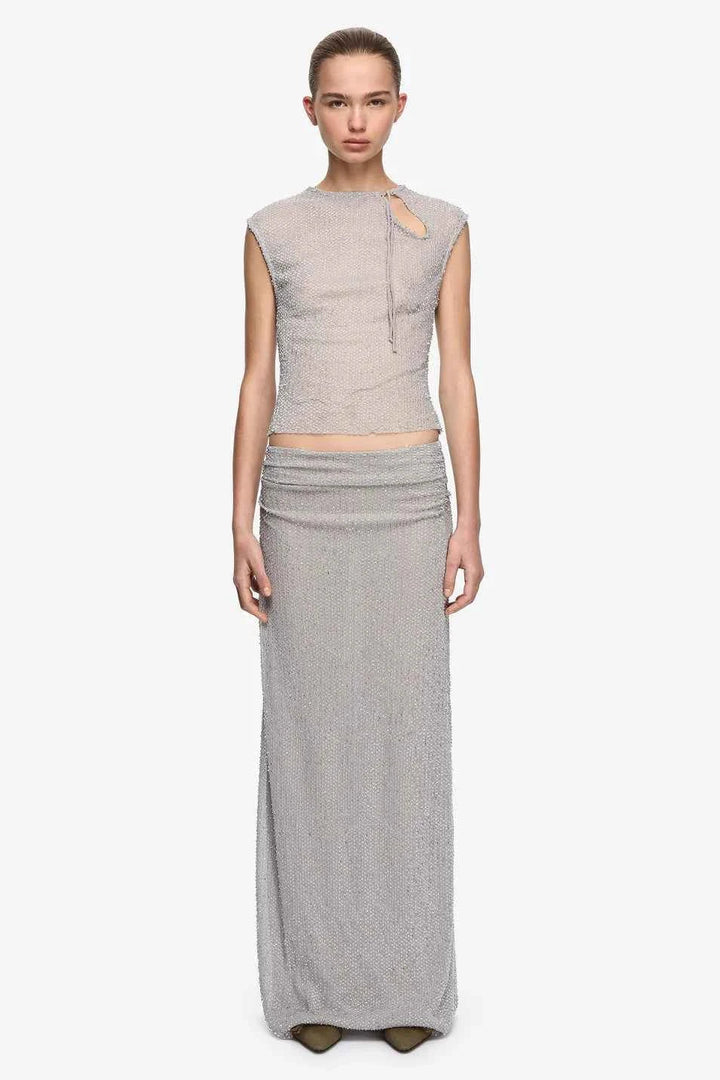 Emiko Skirt - Silver
