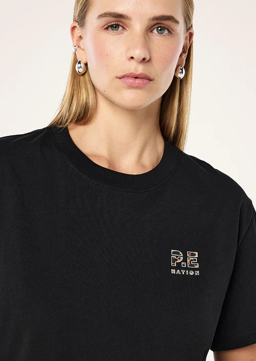 Heads Up 2.0 Tee - Black/Leopard