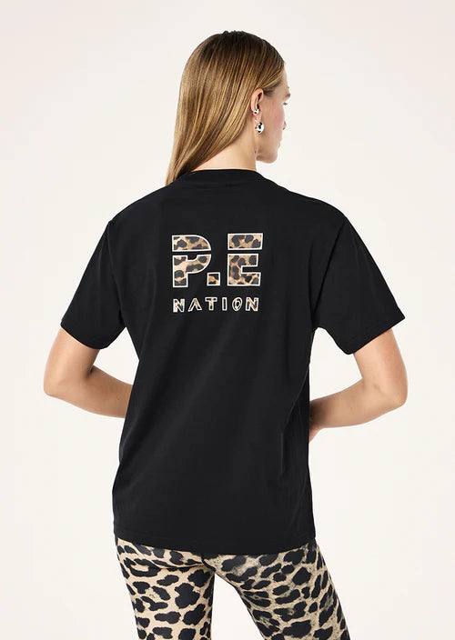 Heads Up 2.0 Tee - Black/Leopard