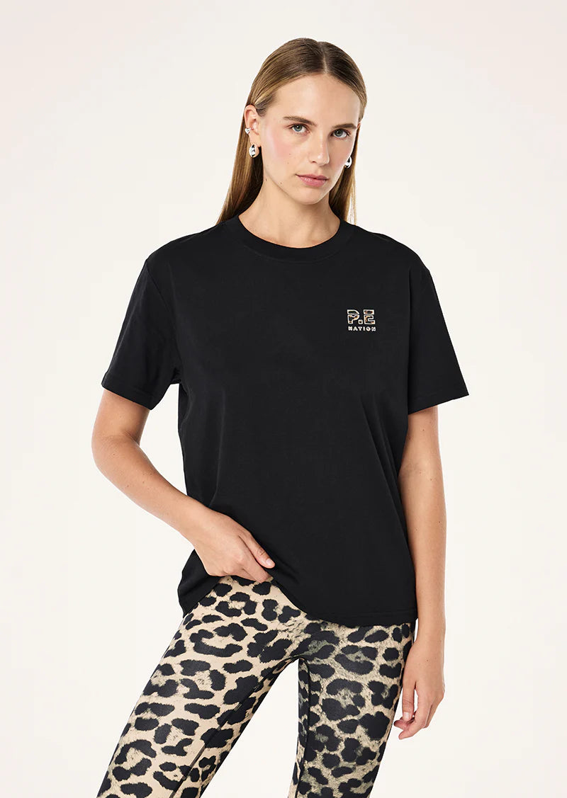 Heads Up 2.0 Tee - Black/Leopard