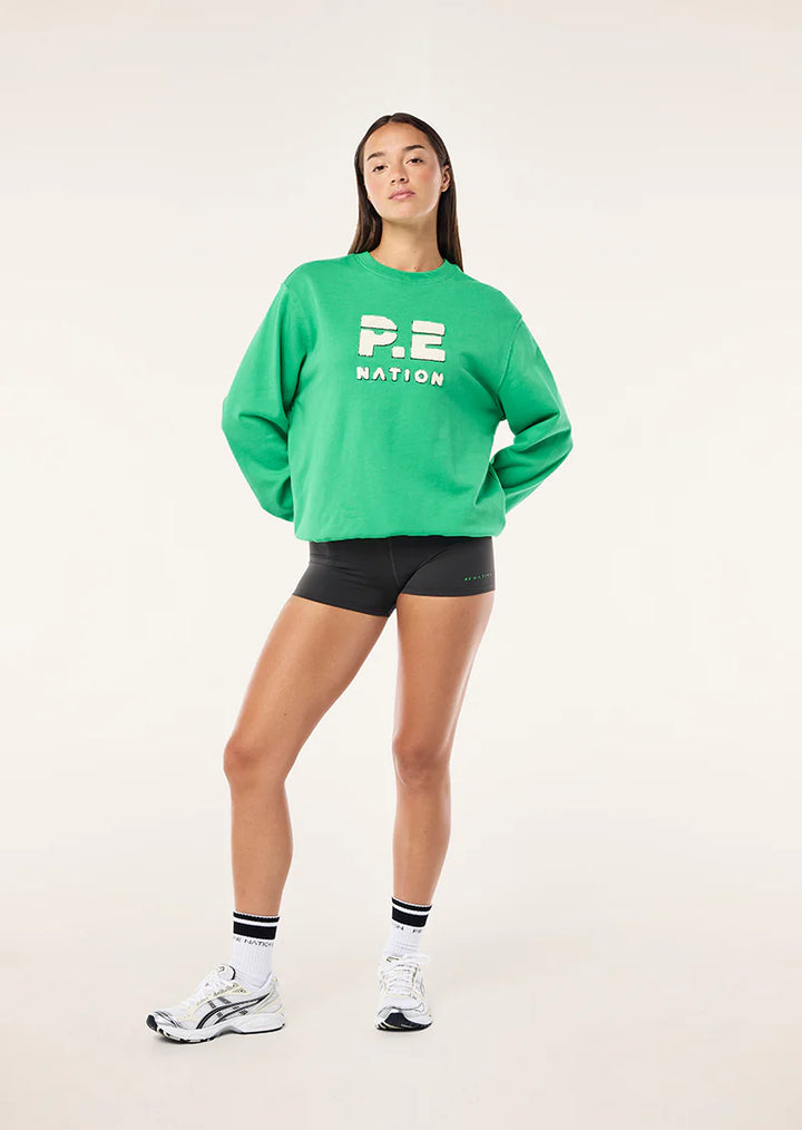 Heads up Boucle Sweat - Kelly Green