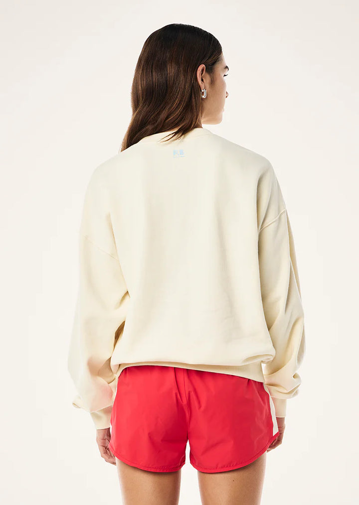 PE Heritage Sweat - Whisper White w Red