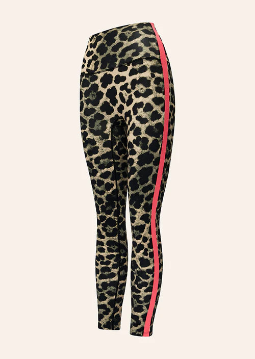 Highgate FL Legging - Leopard/Diva Pink