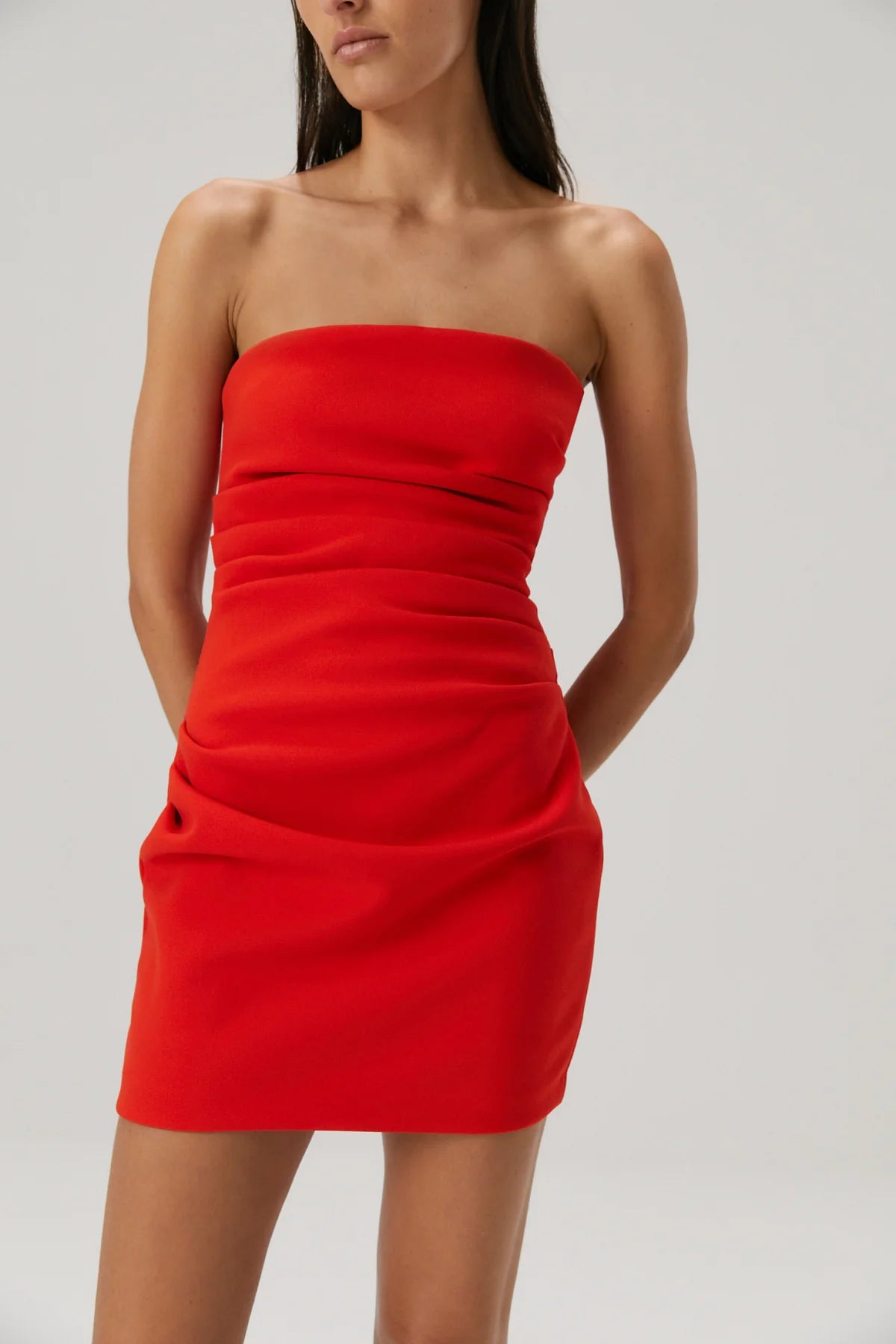 Alston Mini Dress - Flame Red