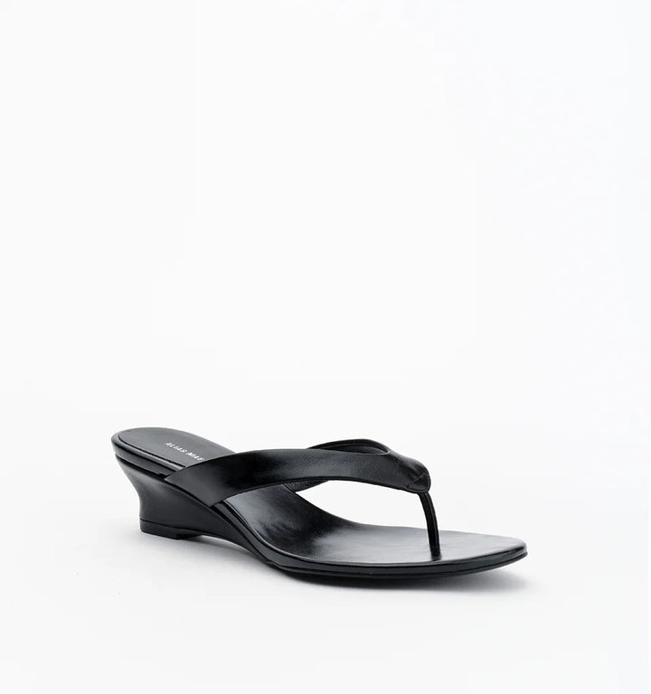 Jilly - Black Crinkle Leather