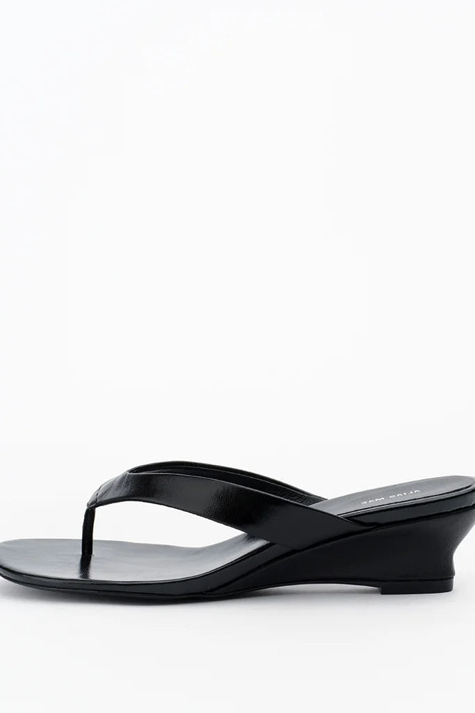 Jilly - Black Crinkle Leather