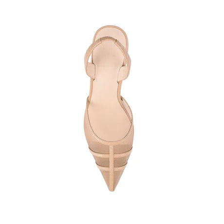 Jade Heel - Beige Lizard