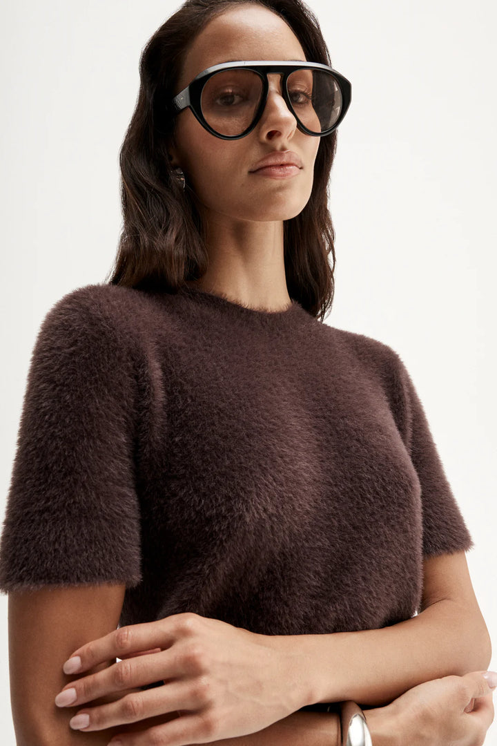 Mochi Knit Tee - Shiraz