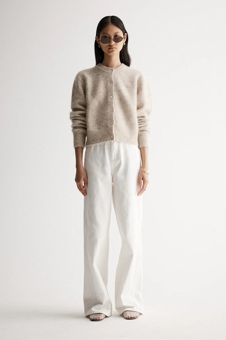 Abigail Knit Cardigan - Ivory Marle