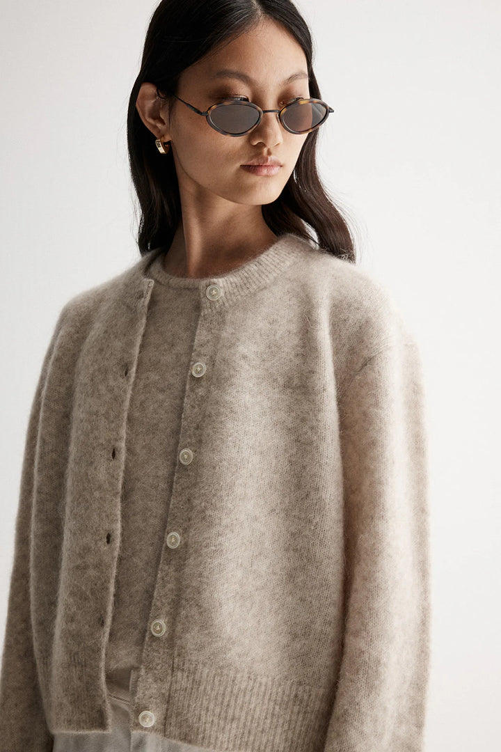 Abigail Knit Cardigan - Ivory Marle