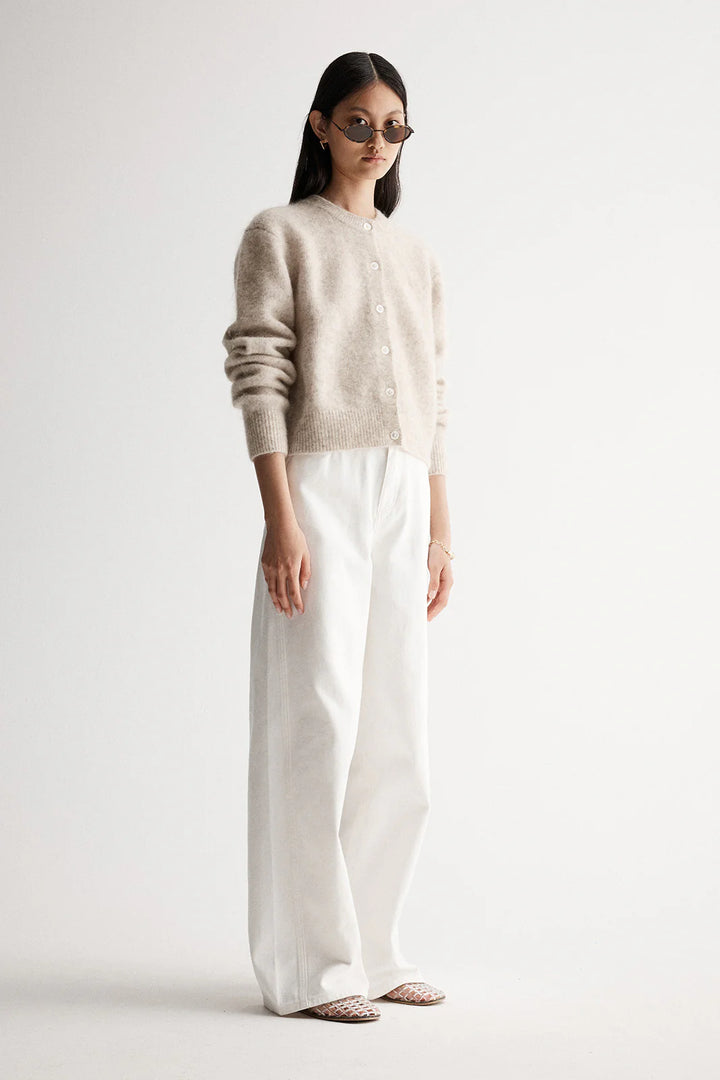 Abigail Knit Cardigan - Ivory Marle