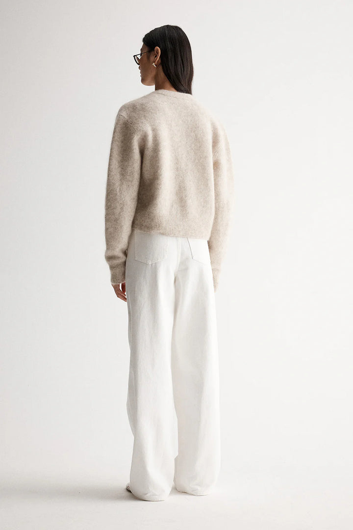 Abigail Knit Cardigan - Ivory Marle