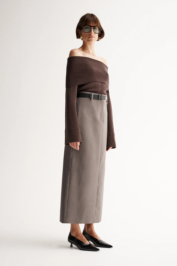Alexa Knit Top - Chocolate