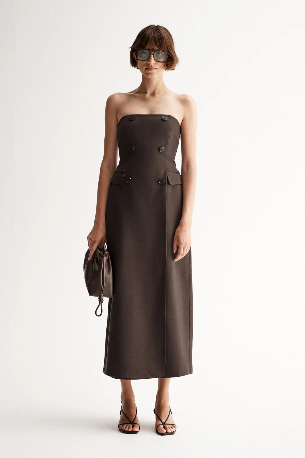 Isabella Dress - Cocoa