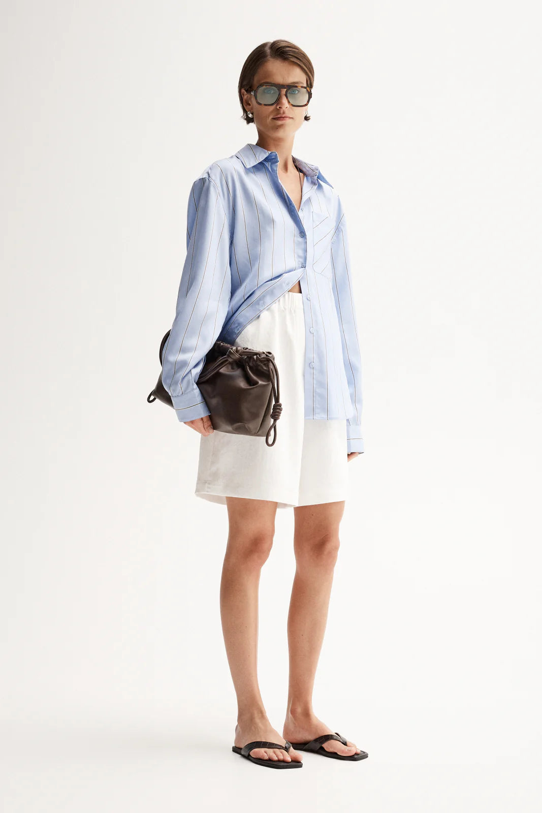 Henry Stripe Shirt - Blue Stripe