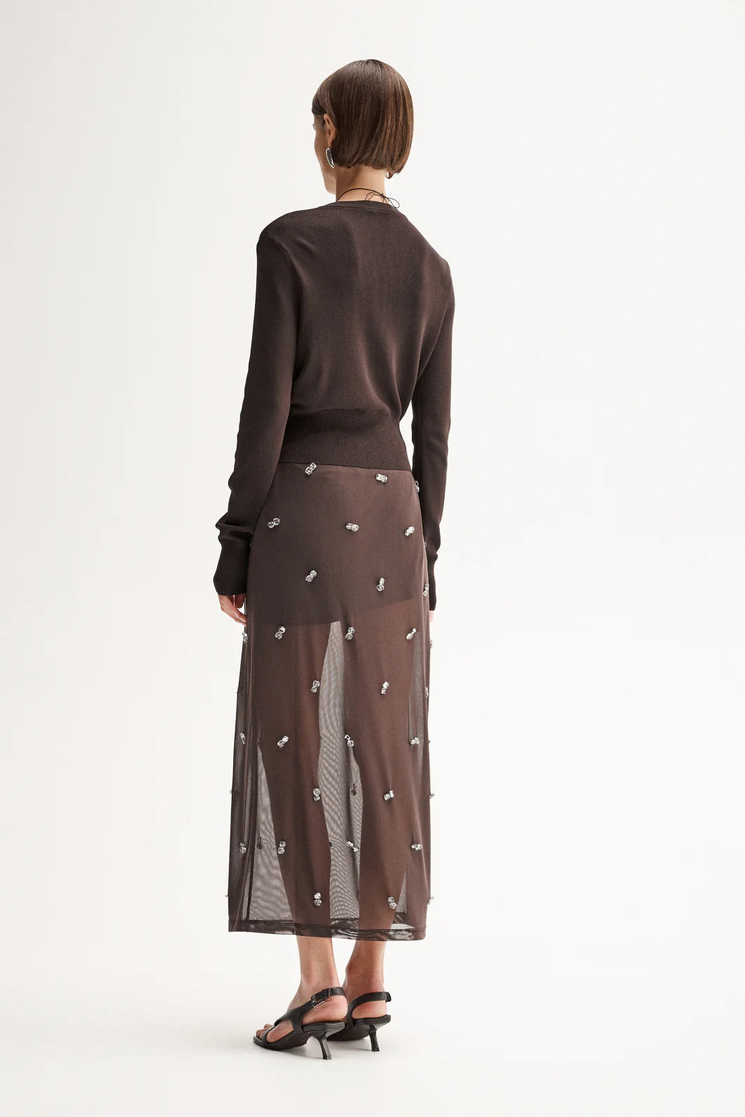 Victoria Knit Cardigan - Chocolate
