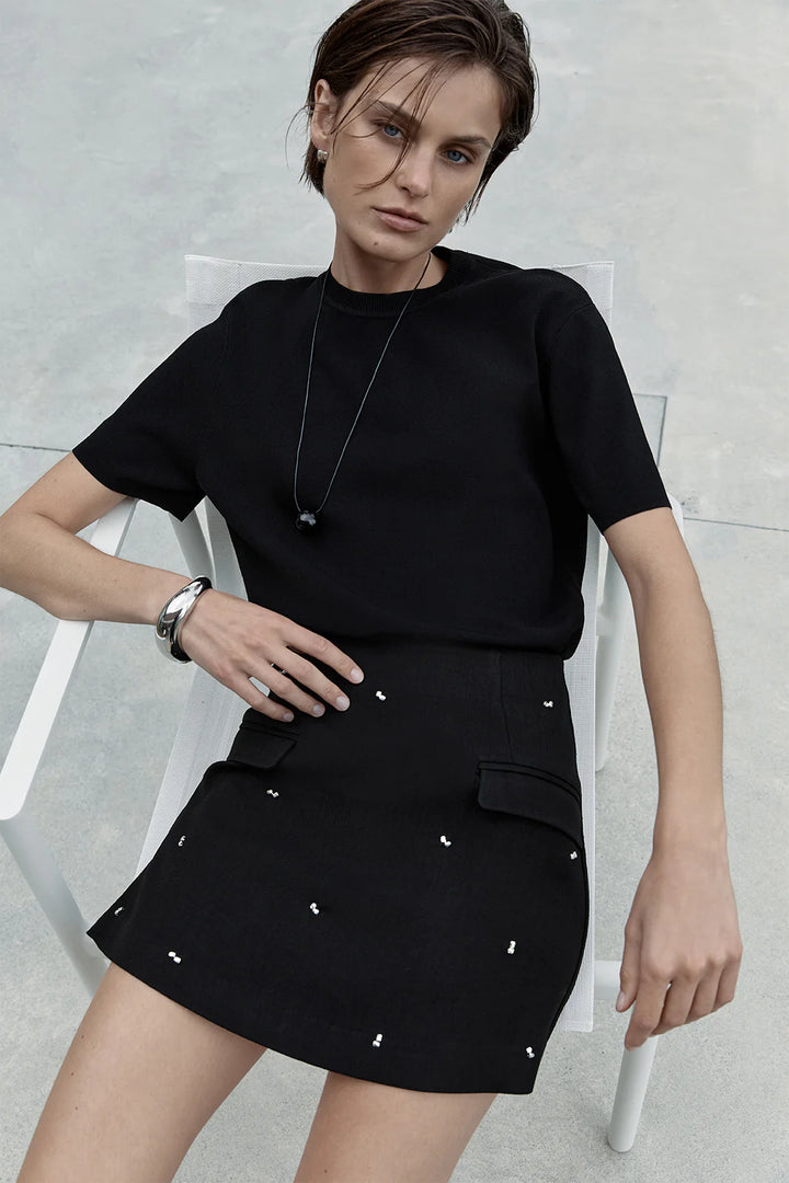 Kylie Mini Skirt - Black