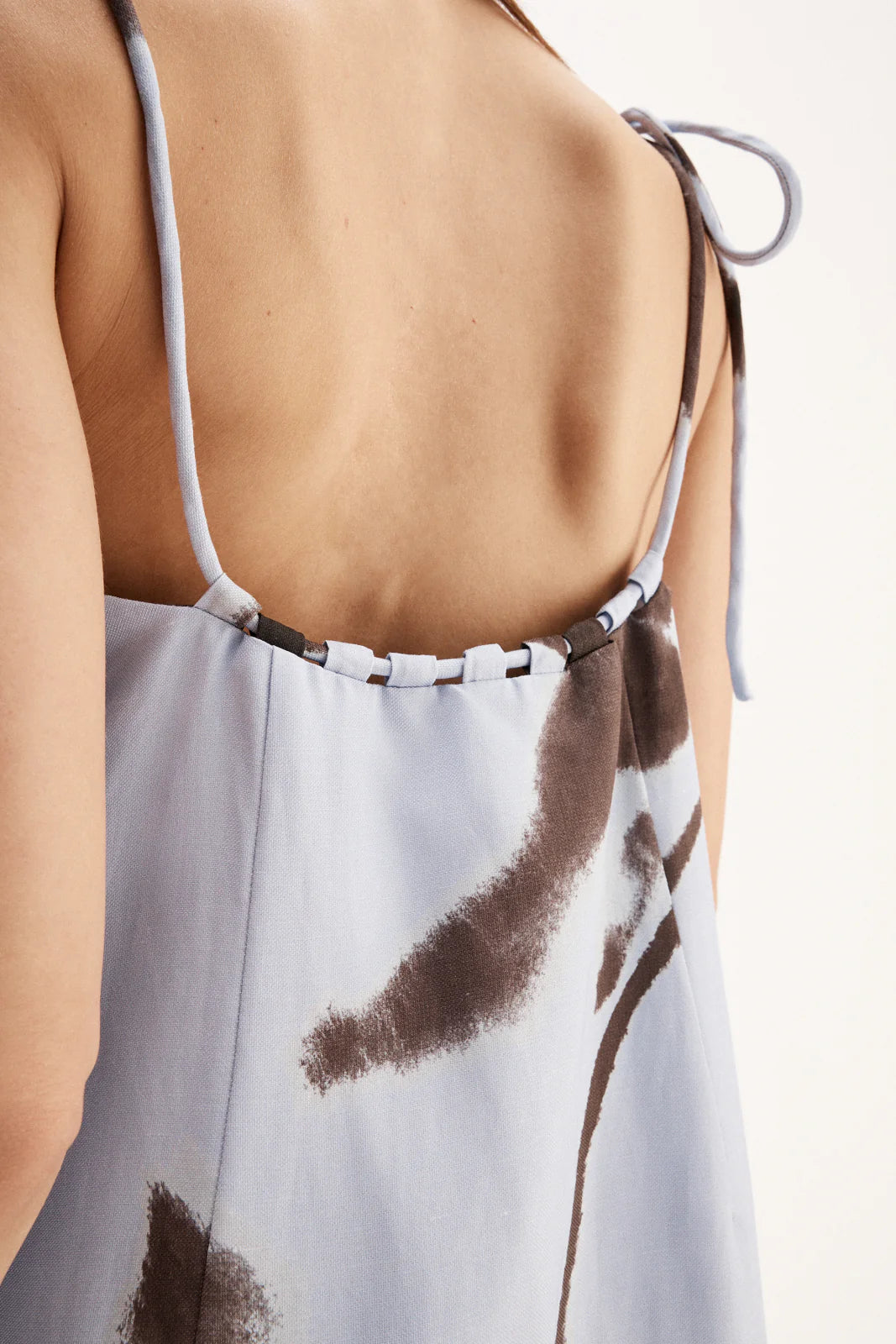 Monet Mini Dress - Chocolate Floral Print