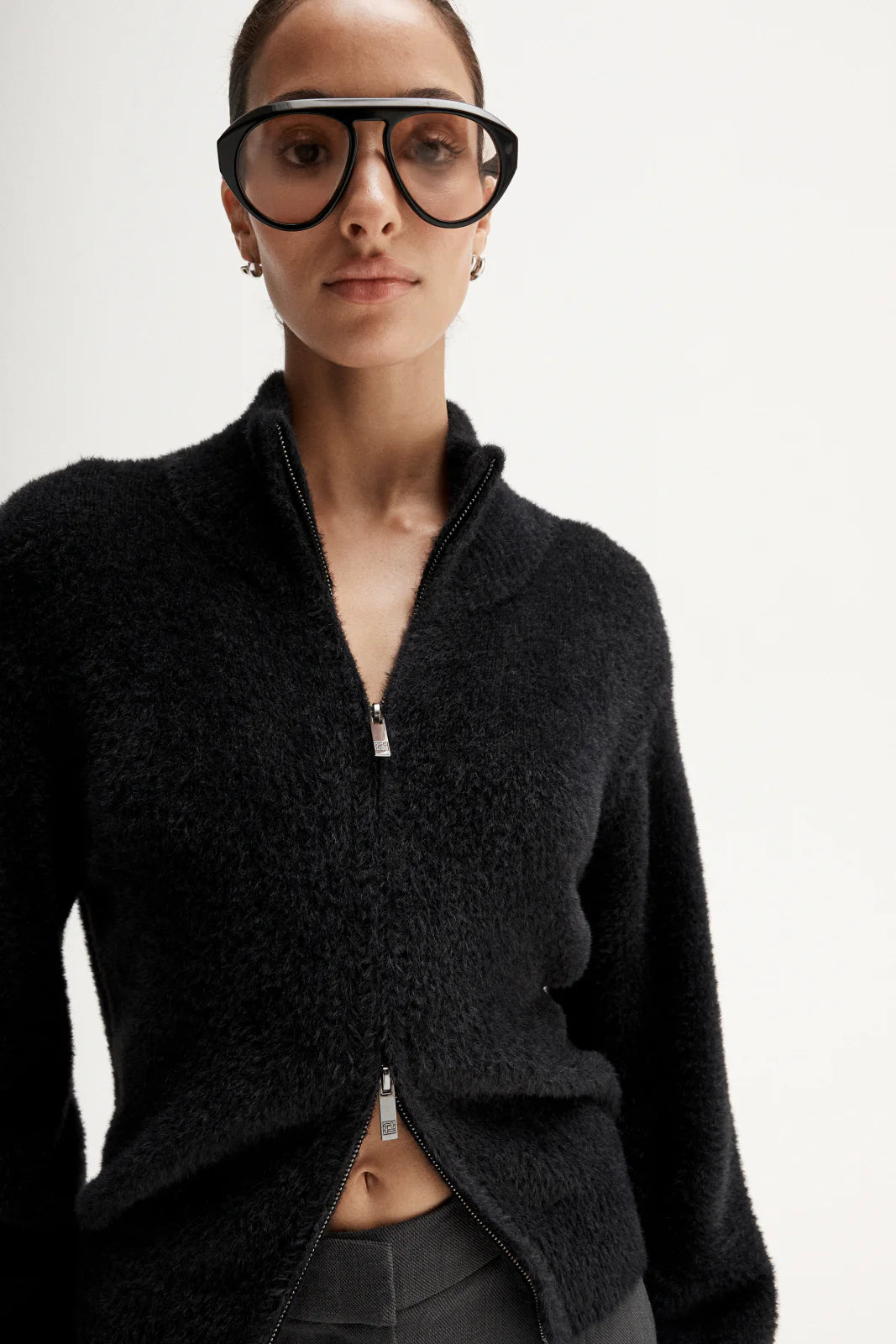 Leon Knit Cardigan - Black