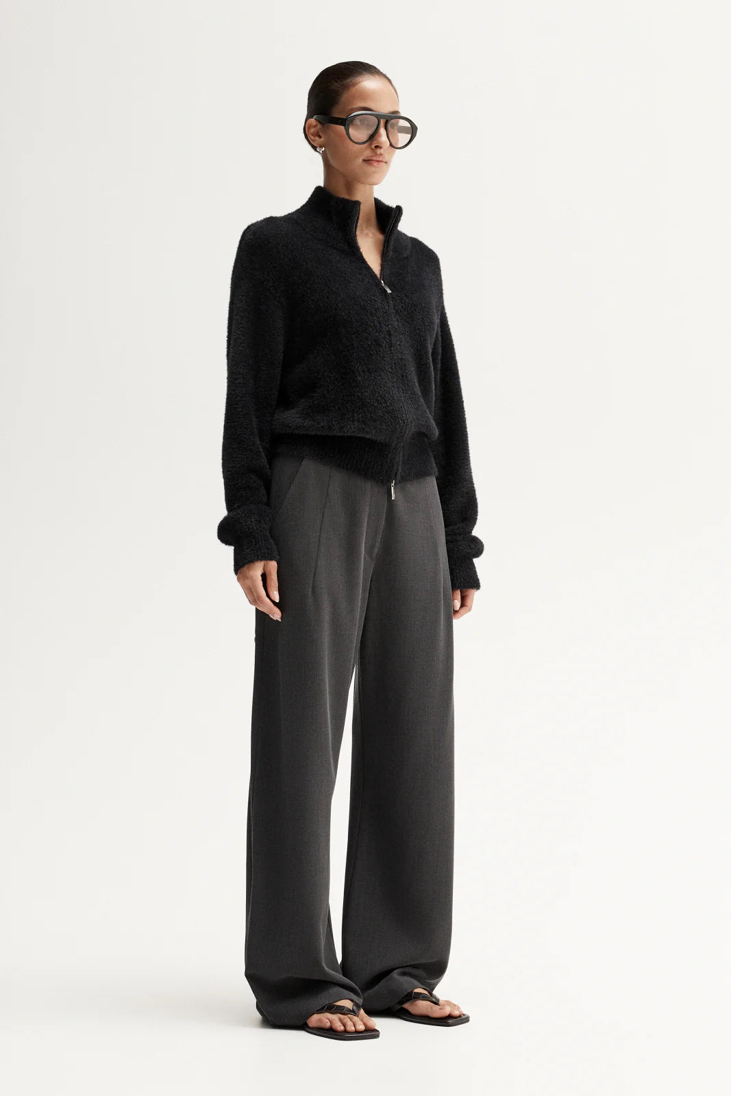 Leon Knit Cardigan - Black