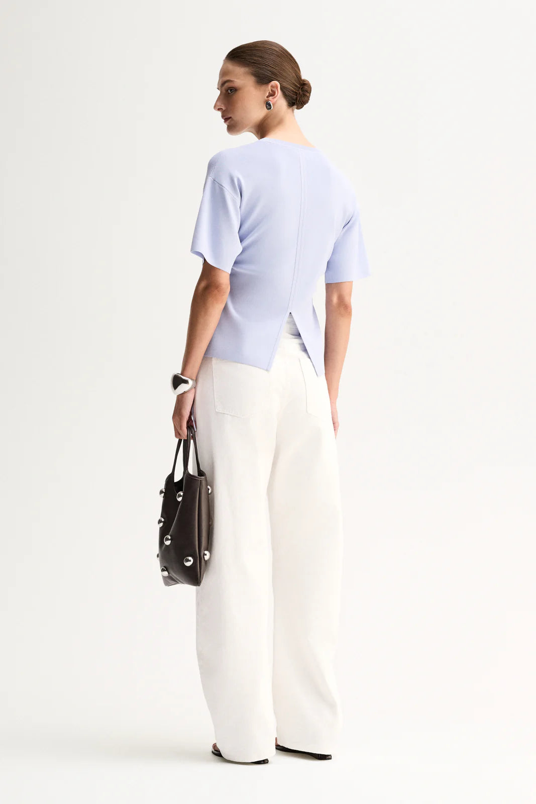 Marley Knit Top - Pale Blue