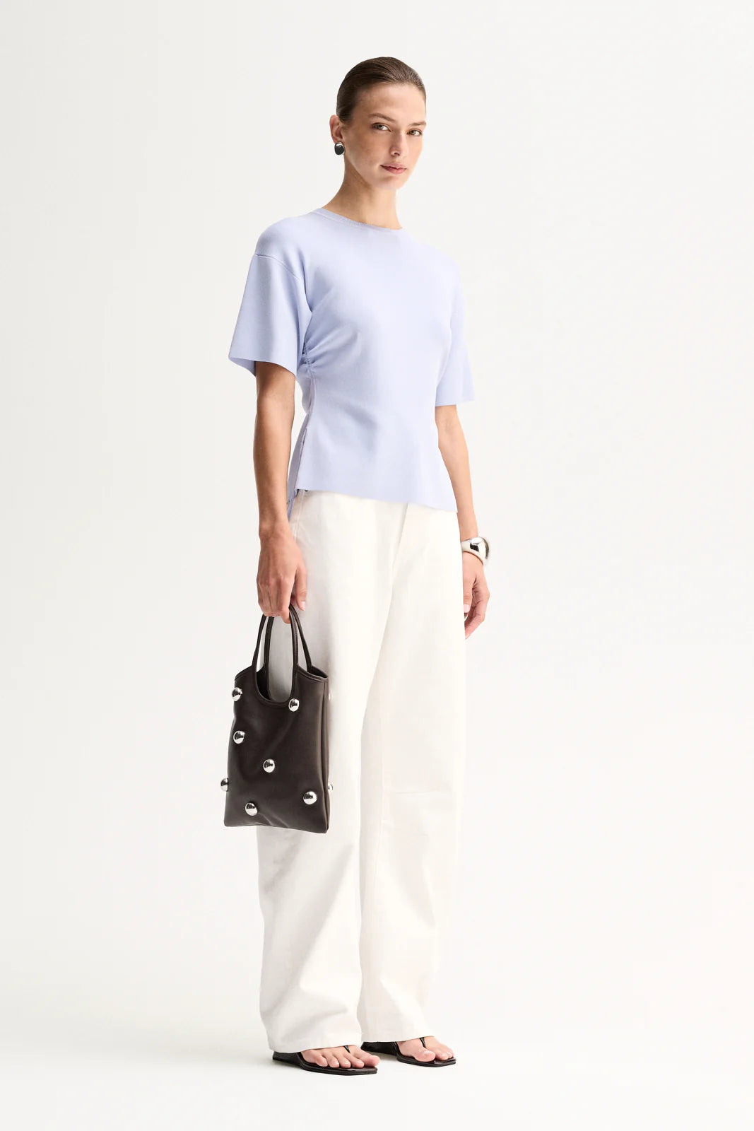 Marley Knit Top - Pale Blue