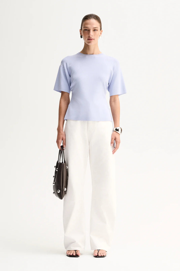 Marley Knit Top - Pale Blue