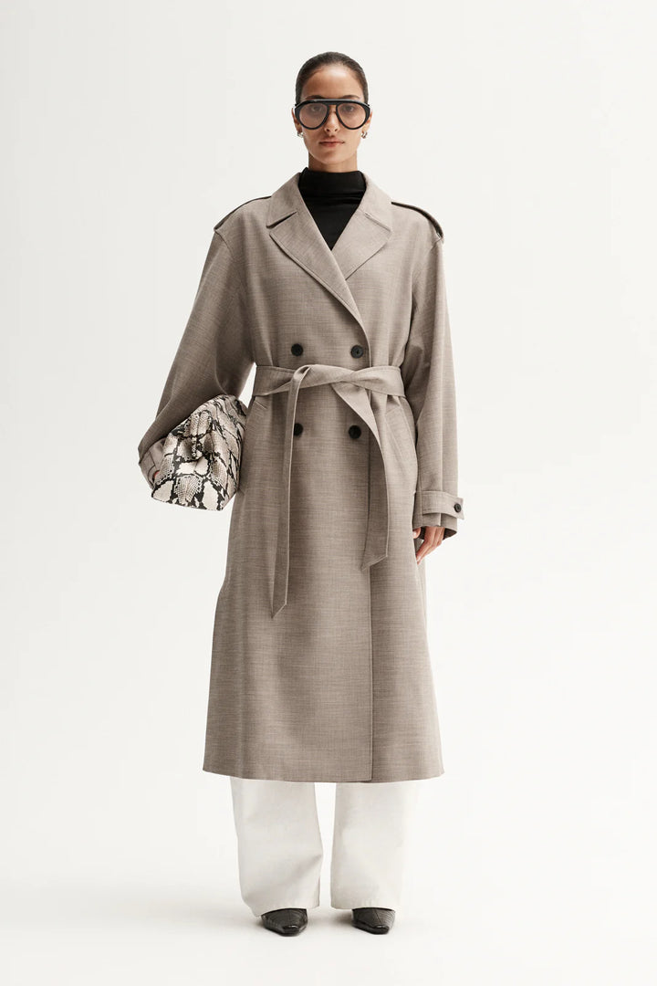 Kaia Trench Coat - Sand