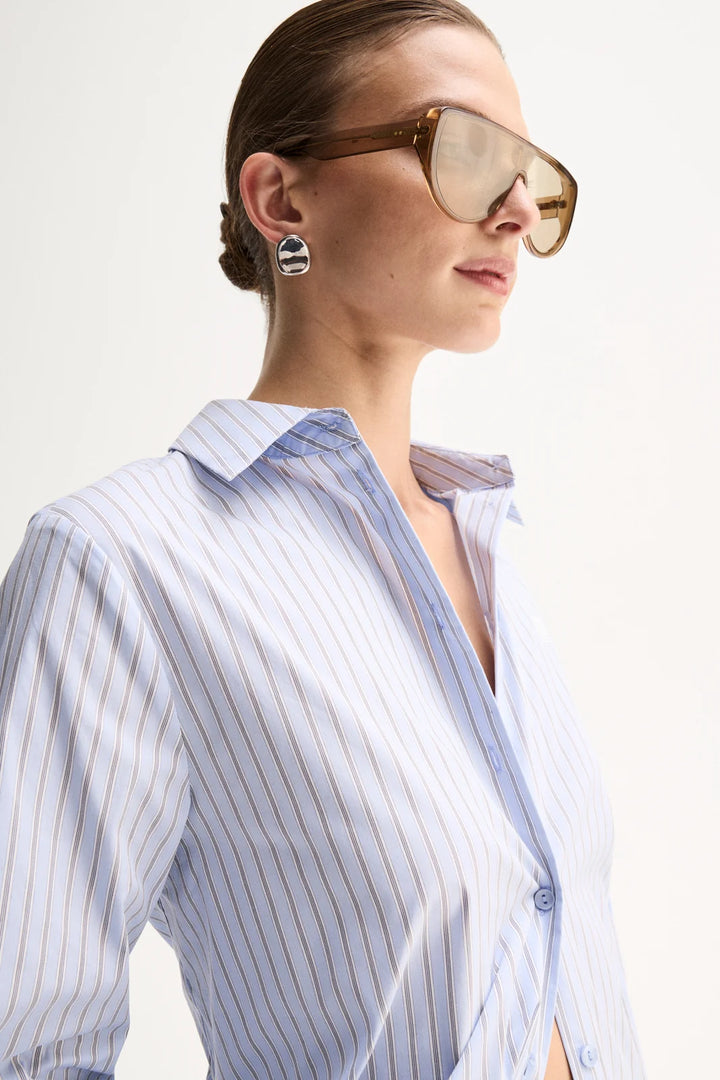 Kallie Stripe Shirt - Blue Stripe