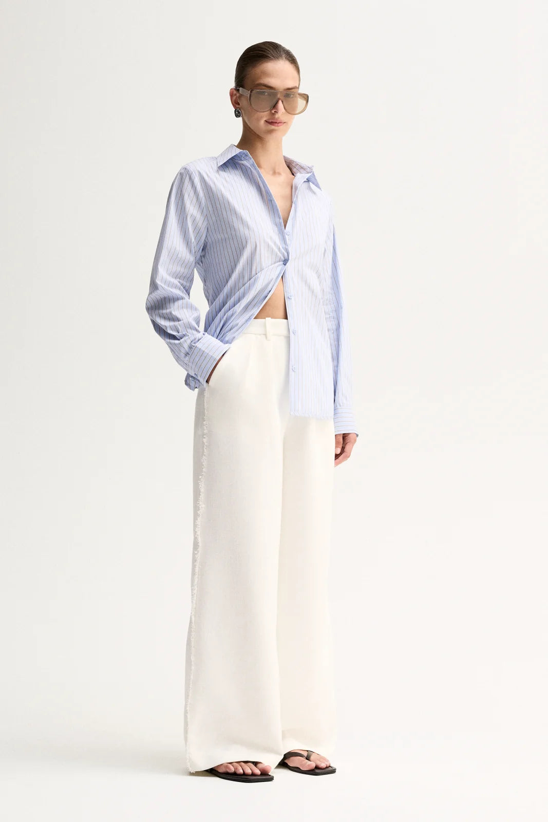 Kallie Stripe Shirt - Blue Stripe