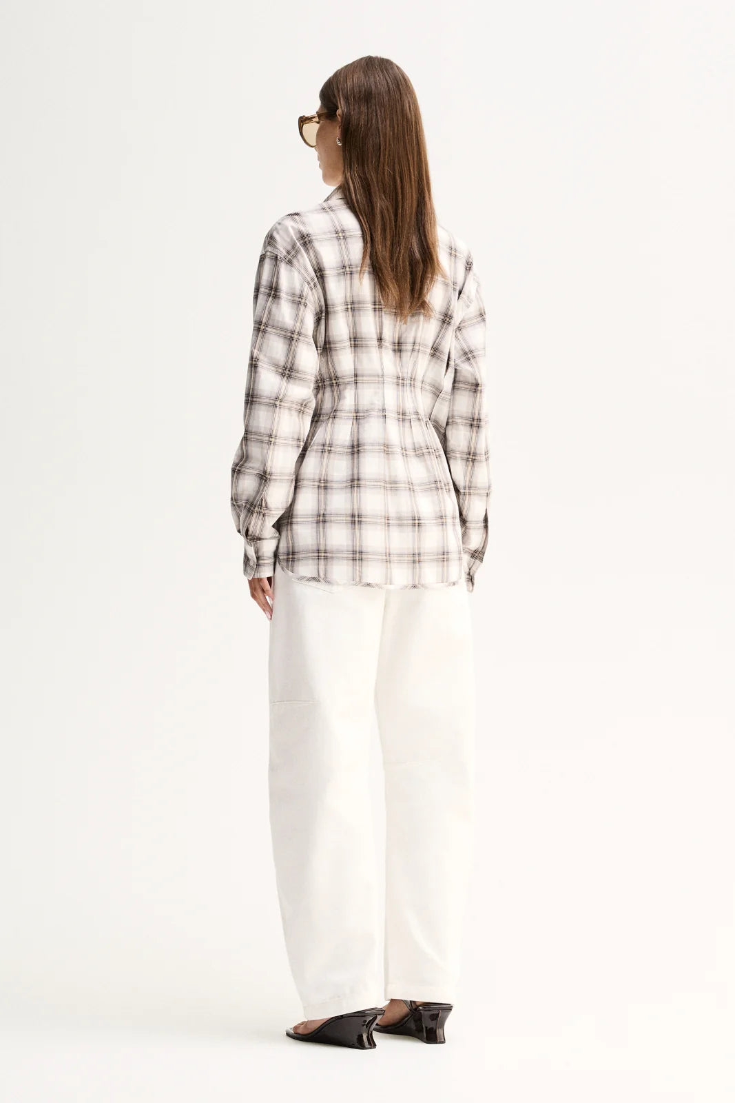 Heather Shirt - White Check